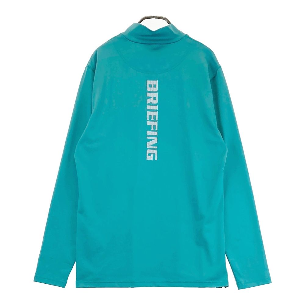サイズ：M BRIEFING GOLF ブリーフィング  ハイネック長袖Tシャツ  グリーン系 [240101469948] ゴルフウェア メンズ ストスト サイズ：M BRIEFING GOLF ブリーフィング ハイネック長袖Tシャツ