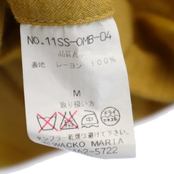 ギルティーパーティーズ 日本製 ワコマリア バック刺繍 長袖 シャツ M 