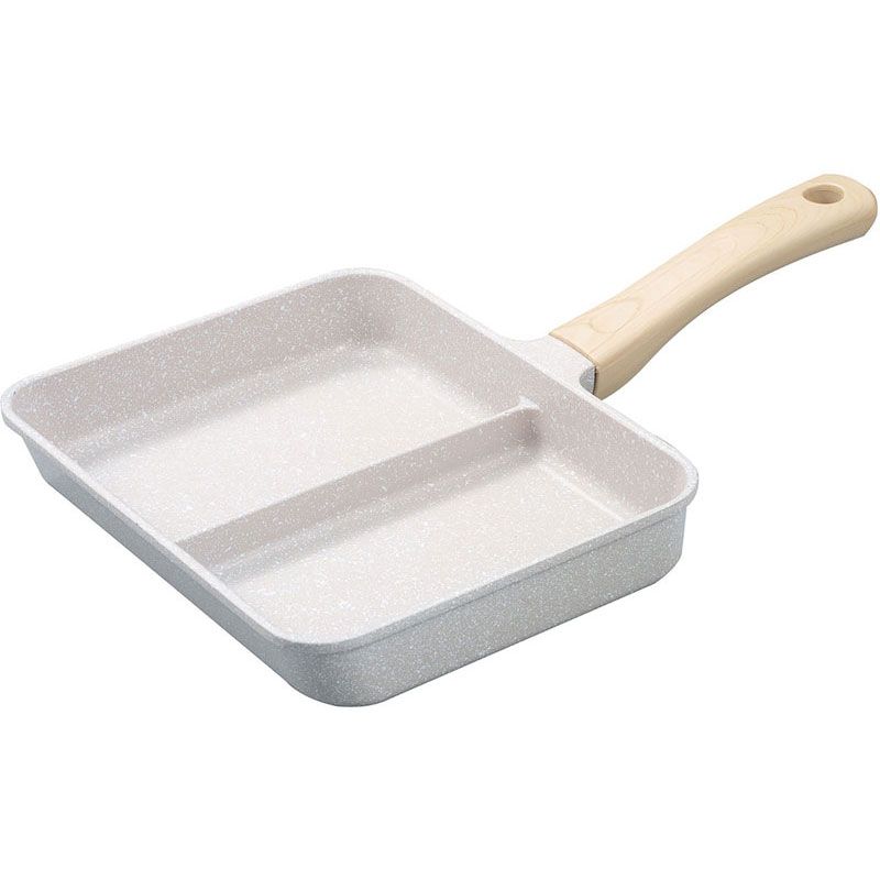 copan コパン IH対応二品同時に作れるフライパン MC グレーマーブル アウトドア クッカー (867722)、グレーマーブル