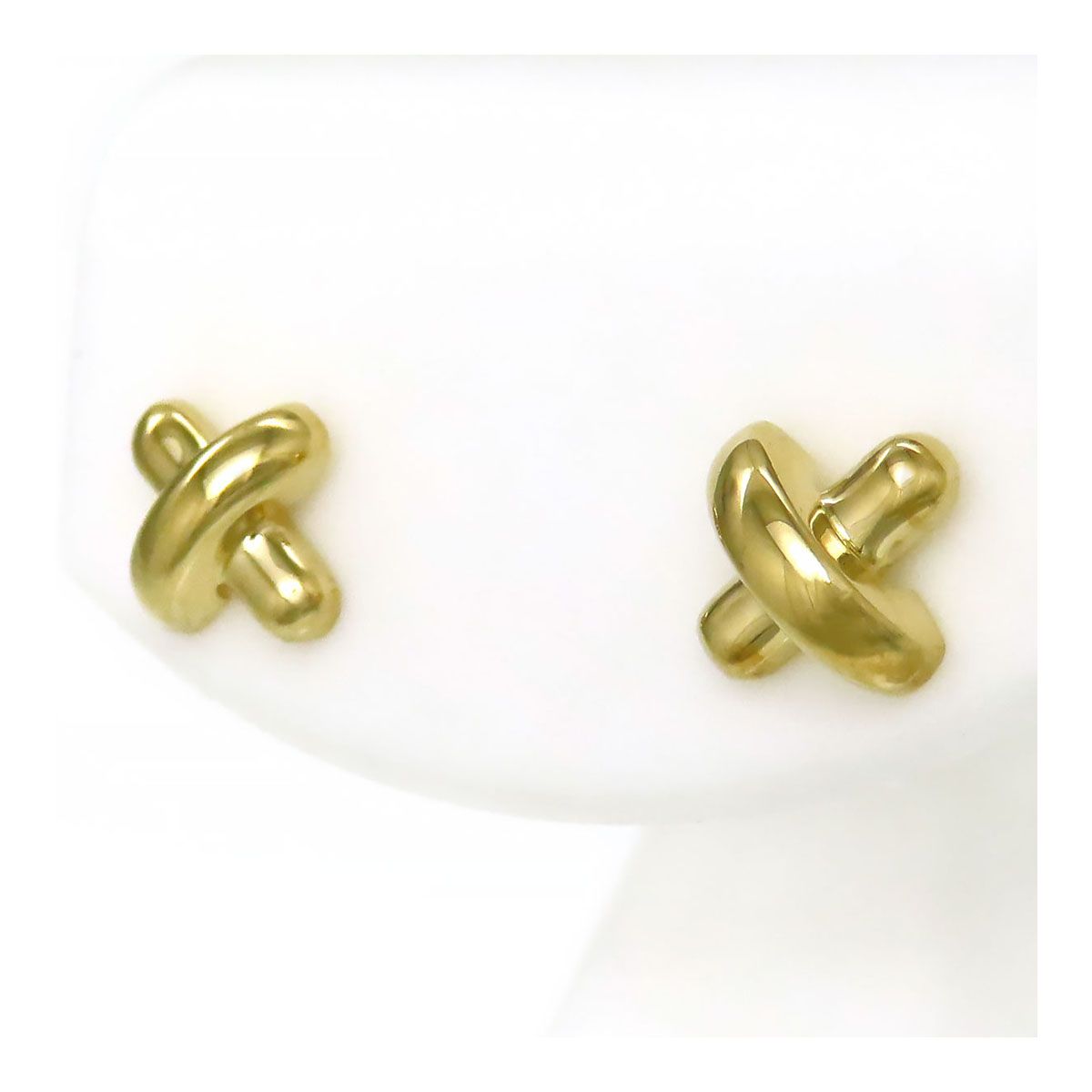 Tiffany&Co ティファニー 750YG K18 クロスステッチ ピアス TIFFANY&Co. ティファニー ピアス クロスステッチ K18 750 新品