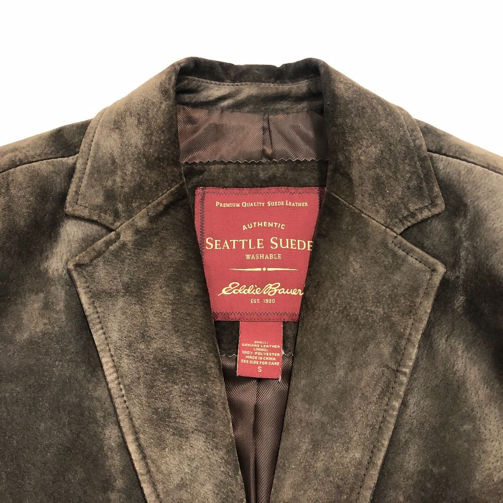 eddie bauer ポリエステルジャケット 豚革襟 カバーオール eddie bauer ポリエステルジャケット 豚革襟 カバーオール