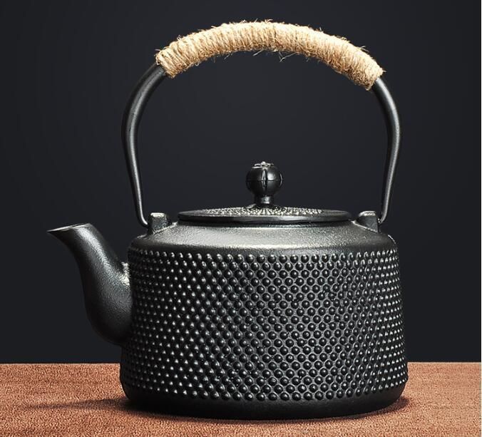 提梁鉄瓶 鉄瓶コーティングなしお茶セット 手作りやかんを沸かす お茶を入れる 鉄器◆茶道具
