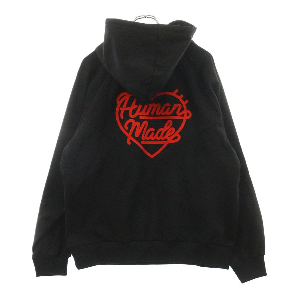 HUMAN MADE (ヒューマンメイド) HALF ZIP HOODIE バックロゴ ハーフ 