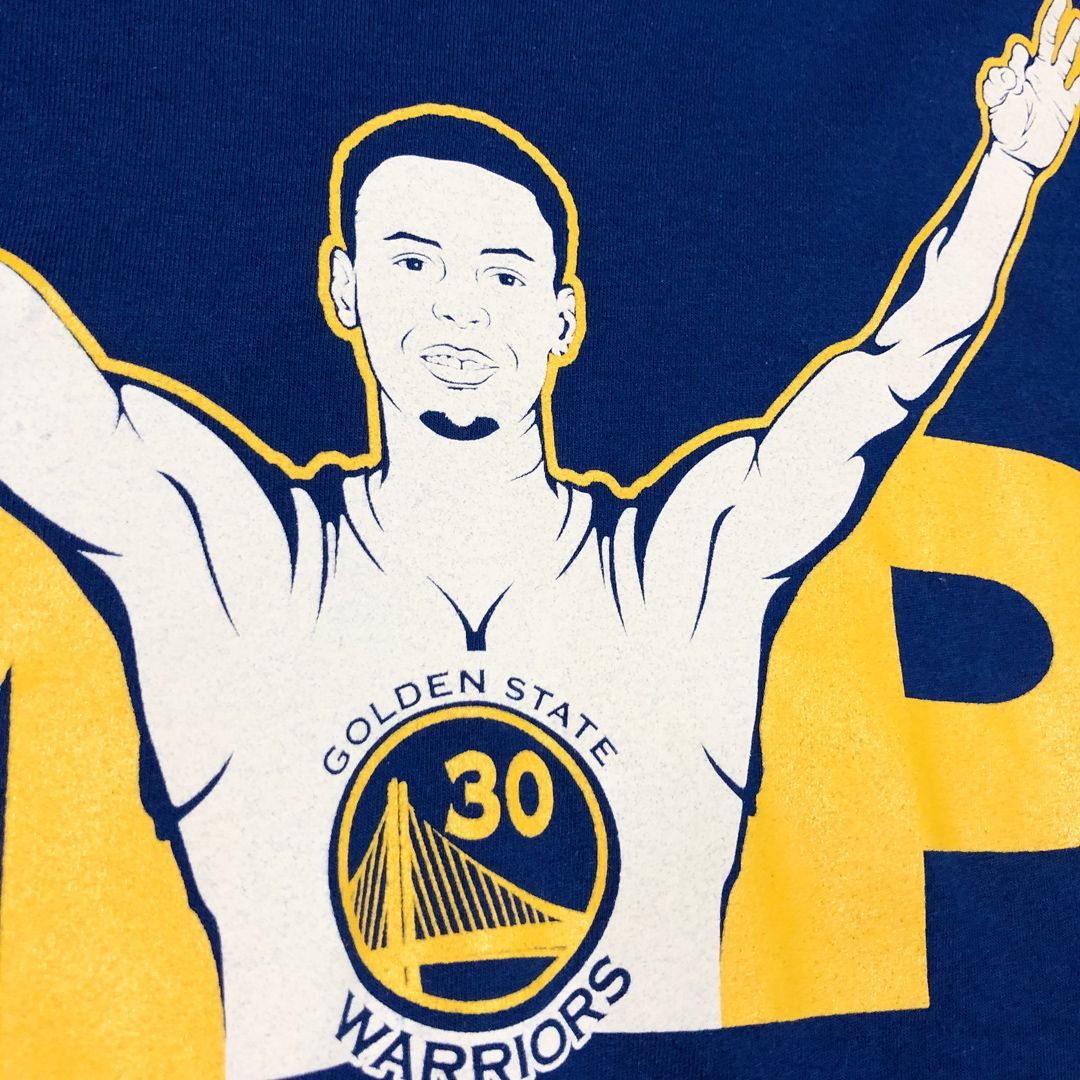 NBA ステフィン・カリー ウォリアーズ MVP イラストプリント Tシャツ