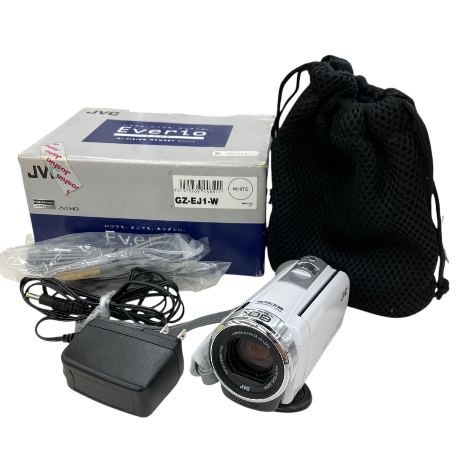 JVC ビデオカメラ GZ-EJ1-W 【公式通販】
