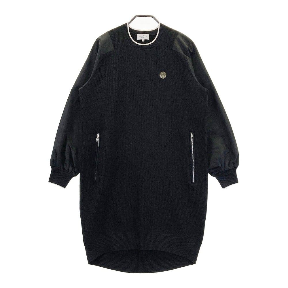 サイズ：38 LANVIN SPORT ランバン スポール  ナイロン切替 長袖ワンピース  ブラック系 [240101254022] ゴルフウェア レディース ストスト