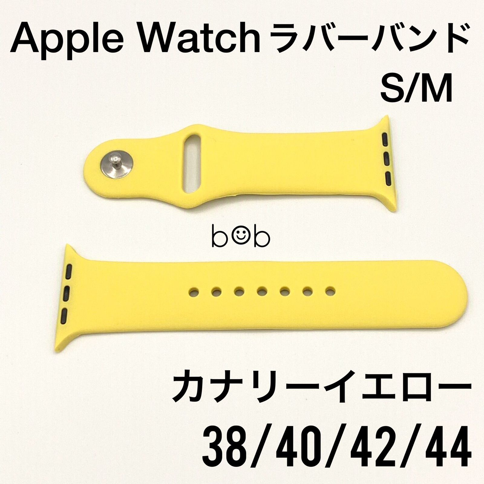イエロー②アップルウォッチバンド ラバーベルト スポーツ Apple Watch 