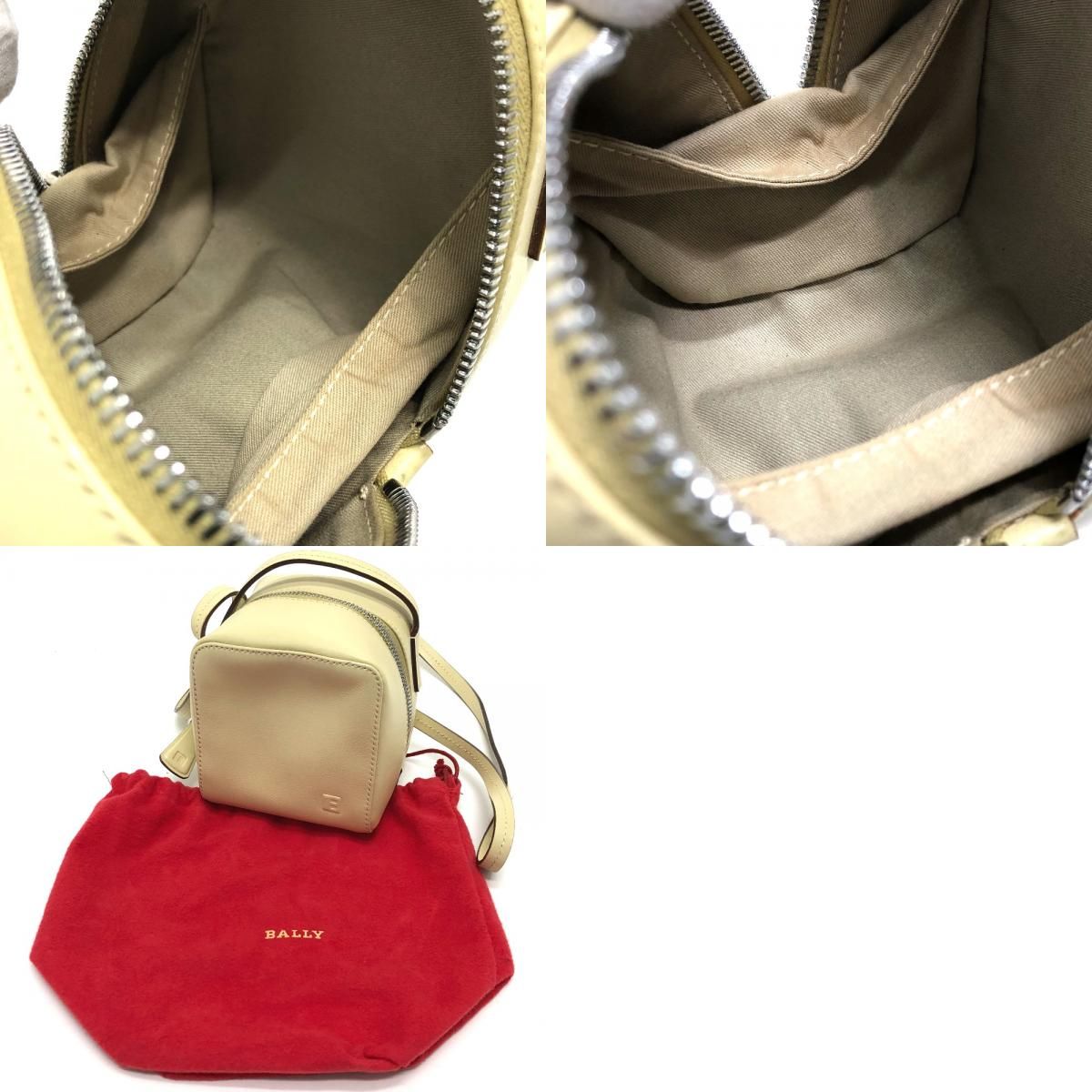 バリー スクエア BOX カバン ショルダーバッグ レザー ベージュ - メルカリ