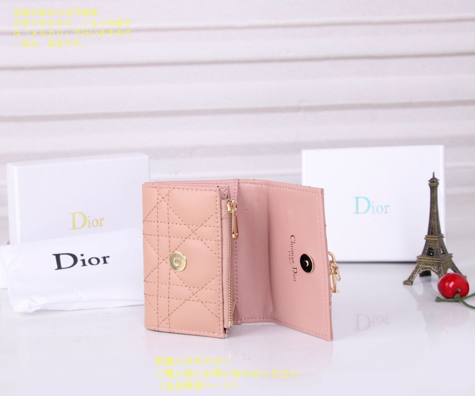 値下げ不可 クリスチャンDior 折財布レザー クリスチャンディオール 未使用品】最終値下げ Christian Dior クリスチャンディオール