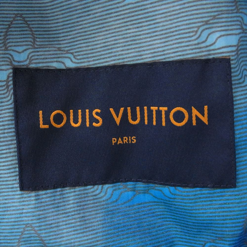 LOUIS VUITTON ルイ・ヴィトン ジャケット 22SS  1A9GQH RM221M JL0 HMB26W プリーテッド ウィンドブレーカーブルゾン モノグラム ブルー系 48【中古】 LOUIS VUITTON ルイ・ヴィトン ジャケット 22SS 1A9GQH RM221M JL0