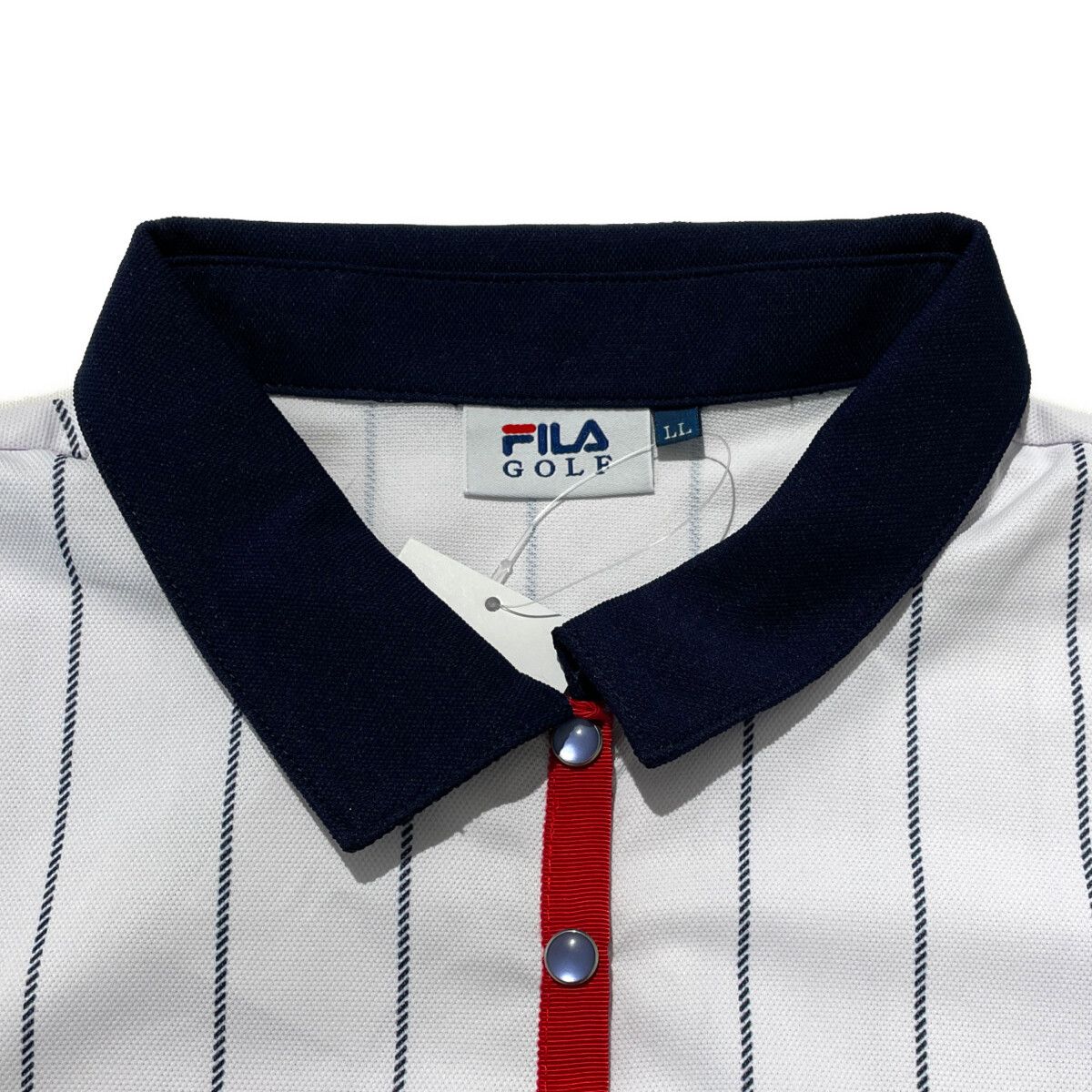 中古 レディース フィラゴルフ FILA GOLF 半袖ポロシャツ LL 白