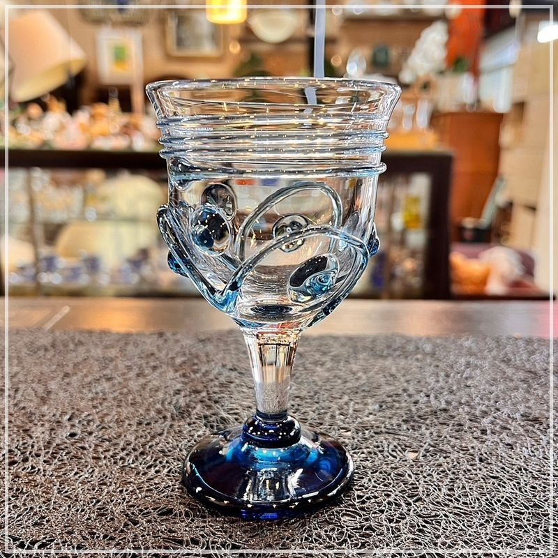 nero様　ヴェネチアングラス　ワイングラス　アンティーク　ペアグラス Venetian Glass ベネチアガラス ワイングラス ペアセット 赤と青