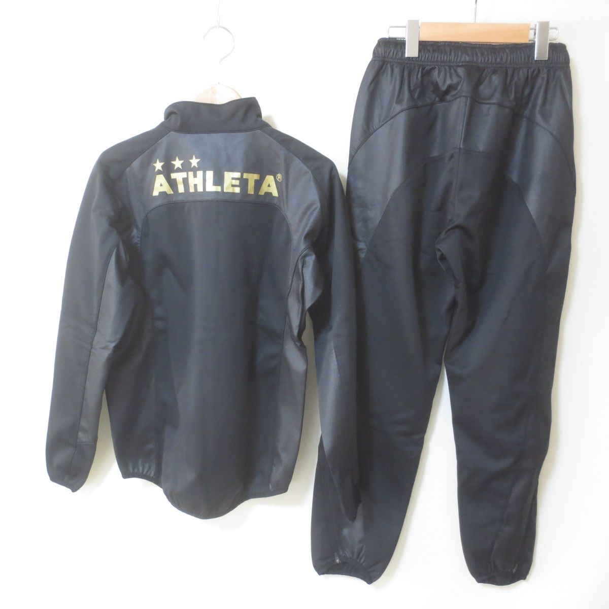 S794 ATHLETA アスレタ ブラック トレーニングウエア 上下