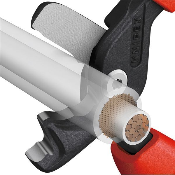 KNIPEX クニペックス ケーブルカッター 3Kグリップ ステップカットXL 3コンポーネント 全長225mm 9512-225