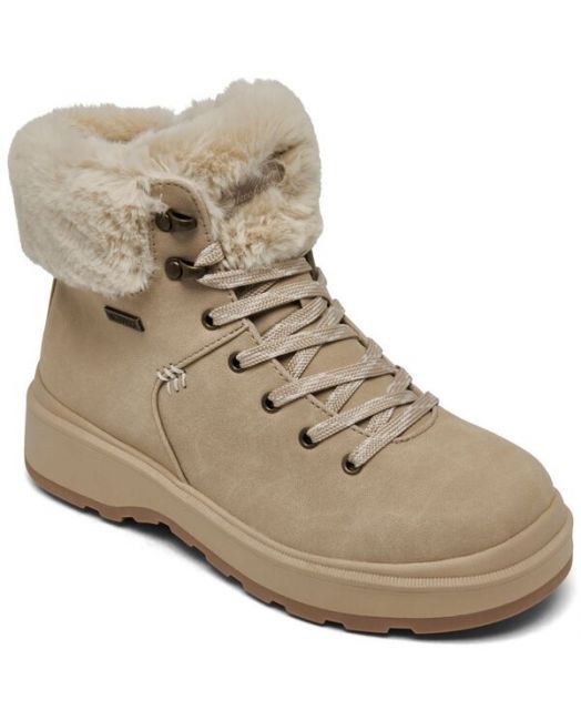 【送料無料】 スケッチャーズ レディース スニーカー シューズ Women's Park City Waterproof Hiking Boots from Finish Line Natural