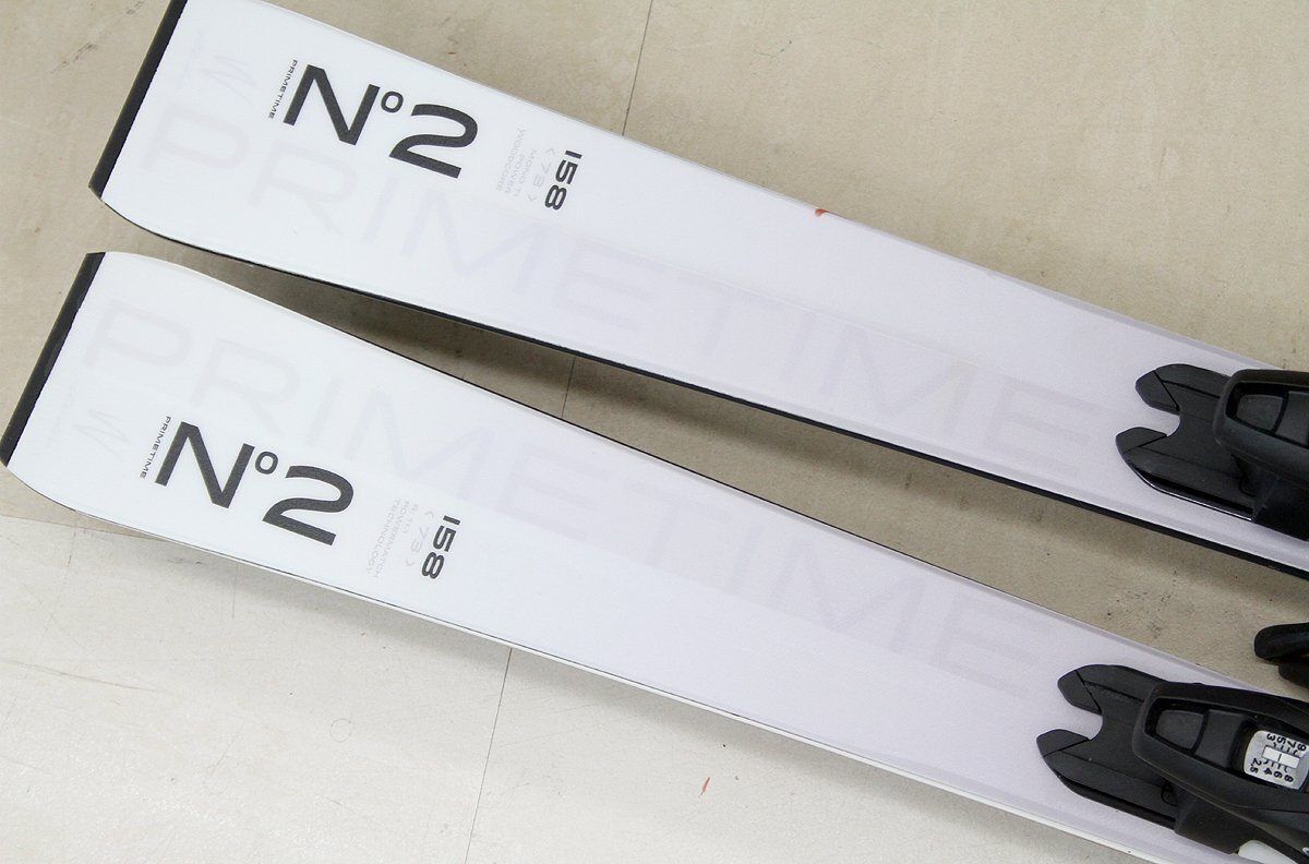 札幌市 清田区 エラン elan スキー板 PRIMETIME N°2 プライムタイム 158㎝ ホワイト系　ビンディング付き ヨドバシ.com - エラン ELAN スキー板「エラン PRIMETIME No2 W WHITE
