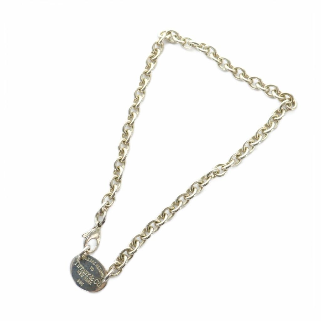 Tiffany & Co. 925シルバー オーバルチョーカー TIFFANY ティファニー チョーカーネックレス リターントゥ
