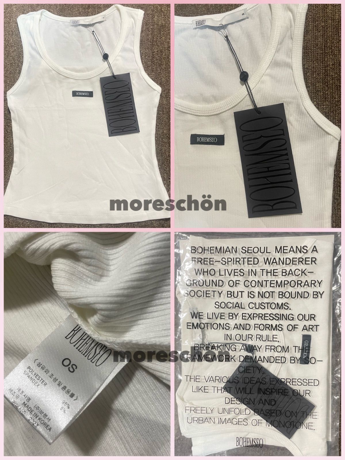 bohemiansoul bohemseo トップス 白 長袖