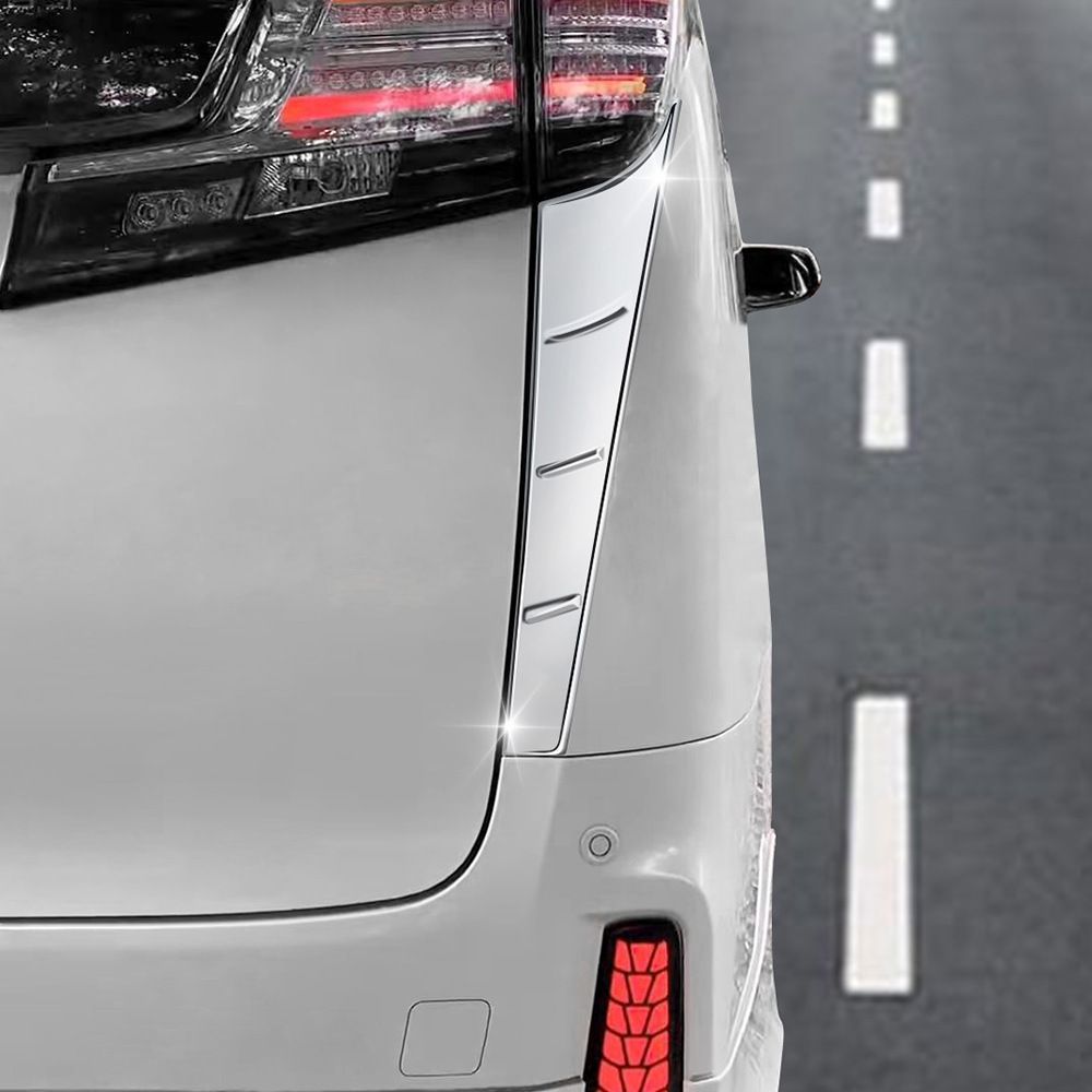 トヨタ アルファード ヴェルファイア 30系 リアテールランプ下部ピラーガーニッシュ 2点セット カスタムパーツ 保護 ガーニッシュ 009