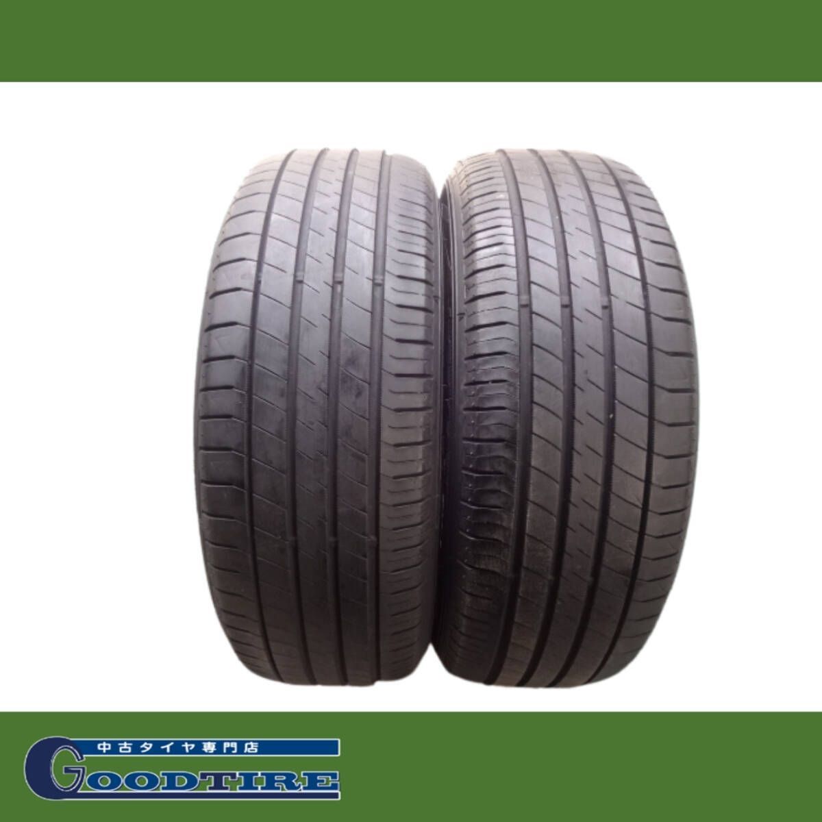 225|60R17 2020年製 夏用2本 8分山 ダンロップ LEMANSV タイヤ タイヤ アルファード ヴェルファイア 6147