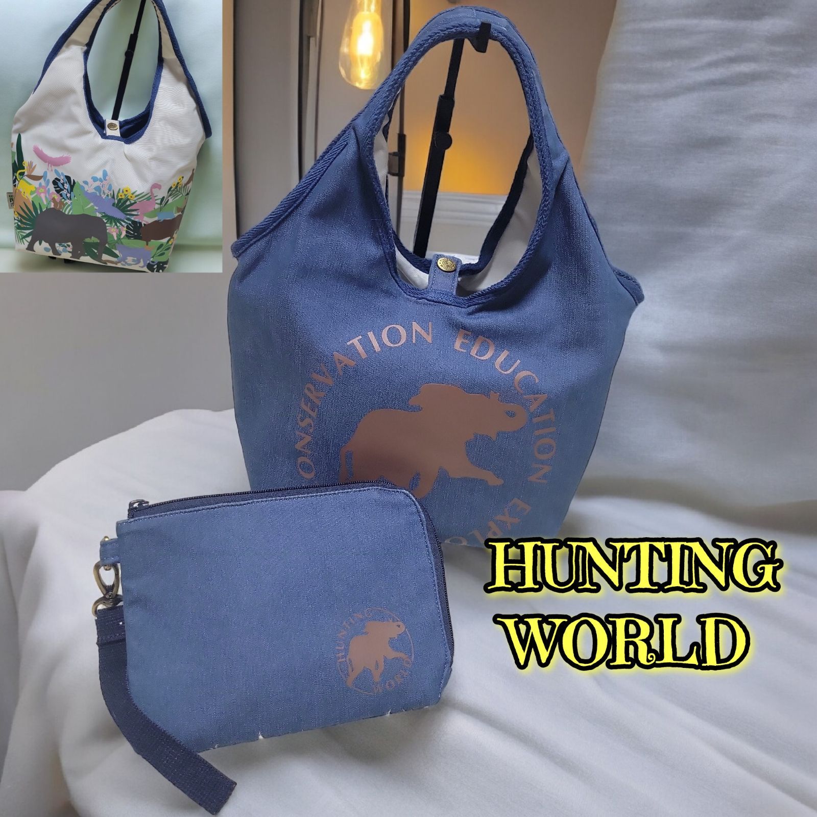 美品 ハンティングワールド ベンツ ボストンバッグ 03-24022803