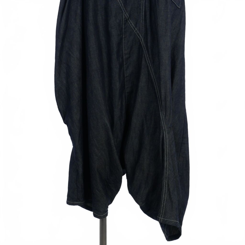 ゴム gomme デニム オールインワン サロペット M インディゴ