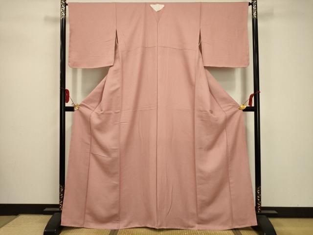 平和屋着物□上質な色無地 紋意匠 珊瑚色 正絹 逸品 AAAZ5378sx - メルカリ