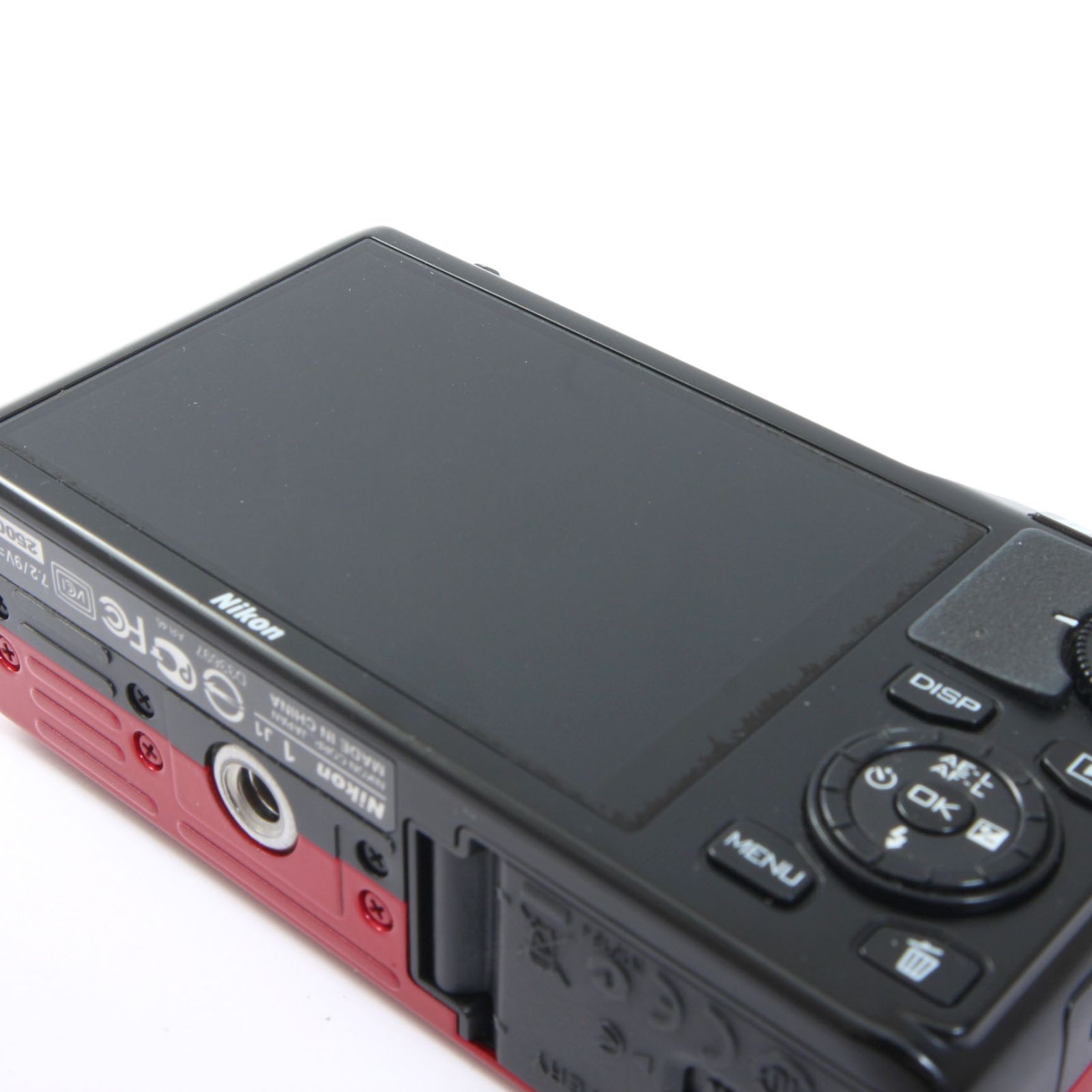 シャッター数1610回】 ニコン Nikon1 J1 レッド + 1NIKKOR 10-30mm VR