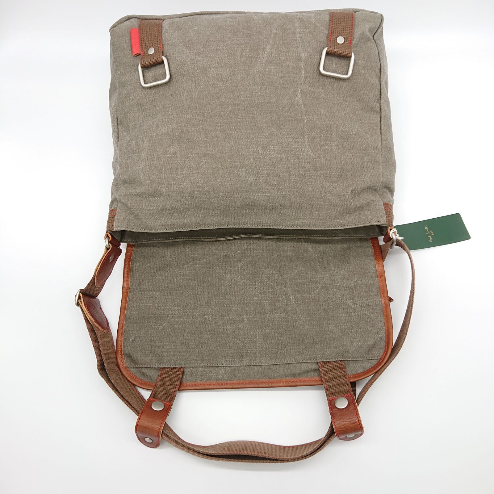 美品 Paul Smith ショルダーバッグ メッセンジャーバッグ キャンバス paulsmith-7171-01.jpg