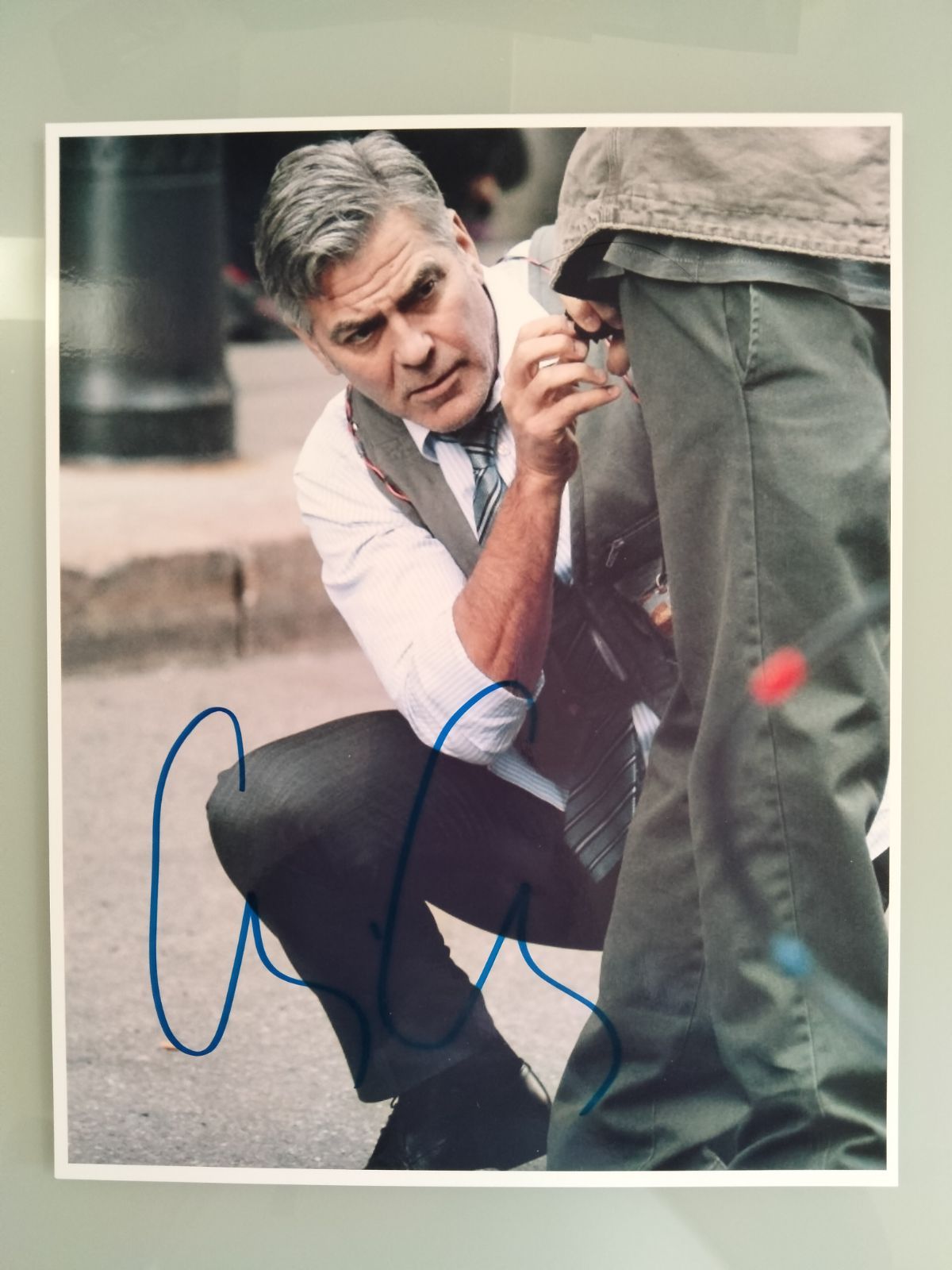 ジョージ・クルーニー直筆サイン入り写真…George Clooney…オーシャンズ