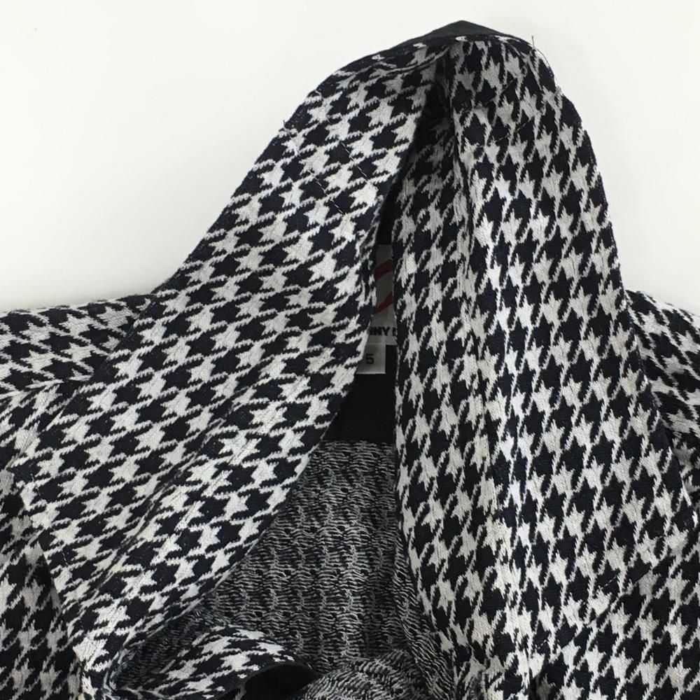 超美品】マスターバニー 長袖シャツ 白×黒 千鳥格子 ストレッチ メンズ