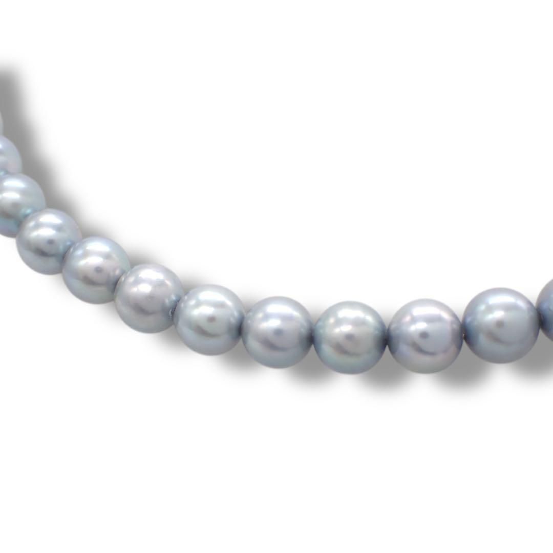 タサキ あこや 真珠 6.5～7.0mm ネックレス SV ブルー 4212 - メルカリ