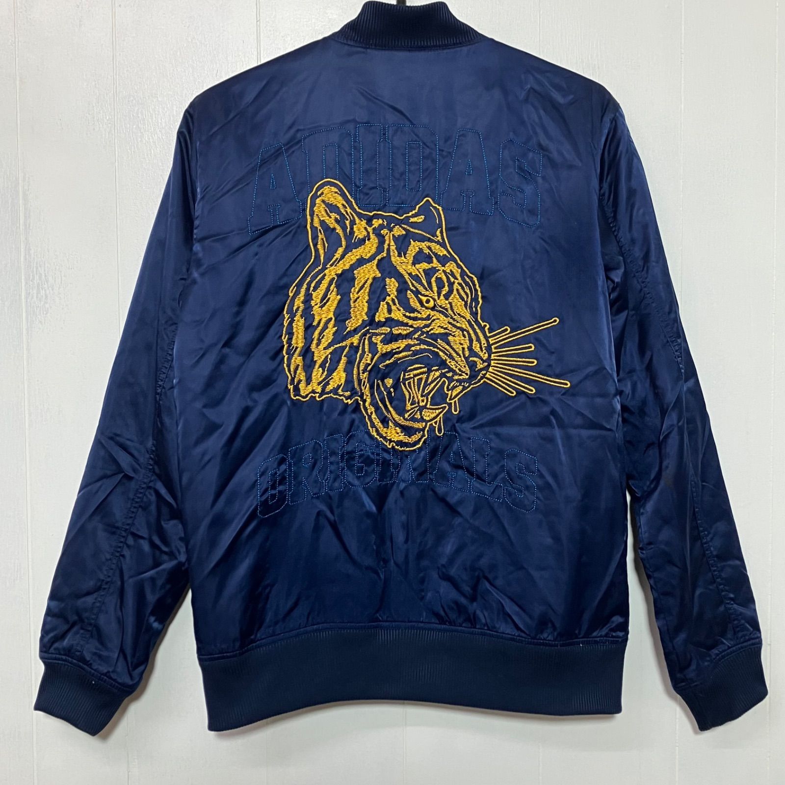 adidas アディダス　スカジャン　リバーシブル　刺繍　Mサイズ アディダスオリジナルス adidas originals リバーシブル