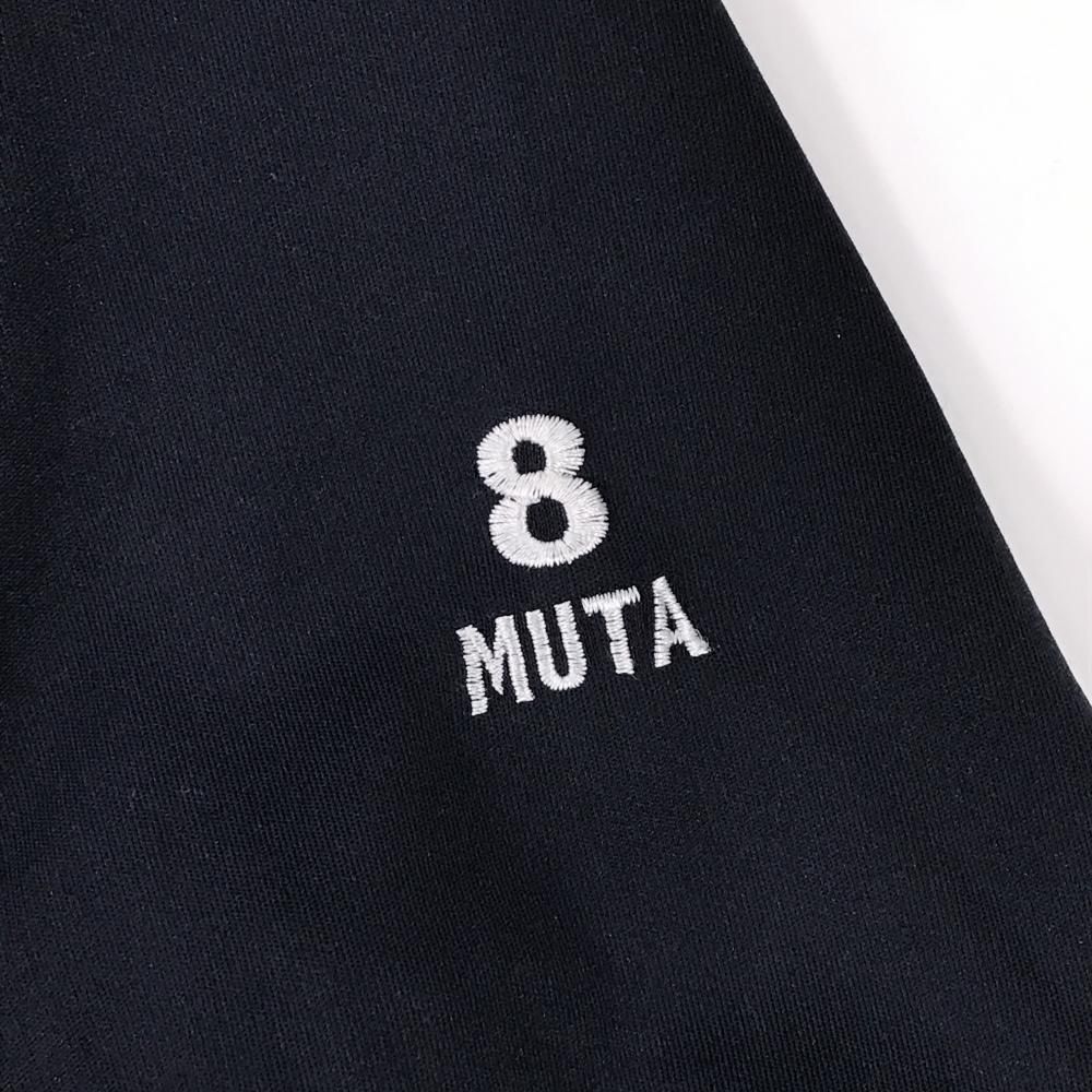 美品】ムータマリン 長袖ハイネックシャツ ネイビー ネックボア