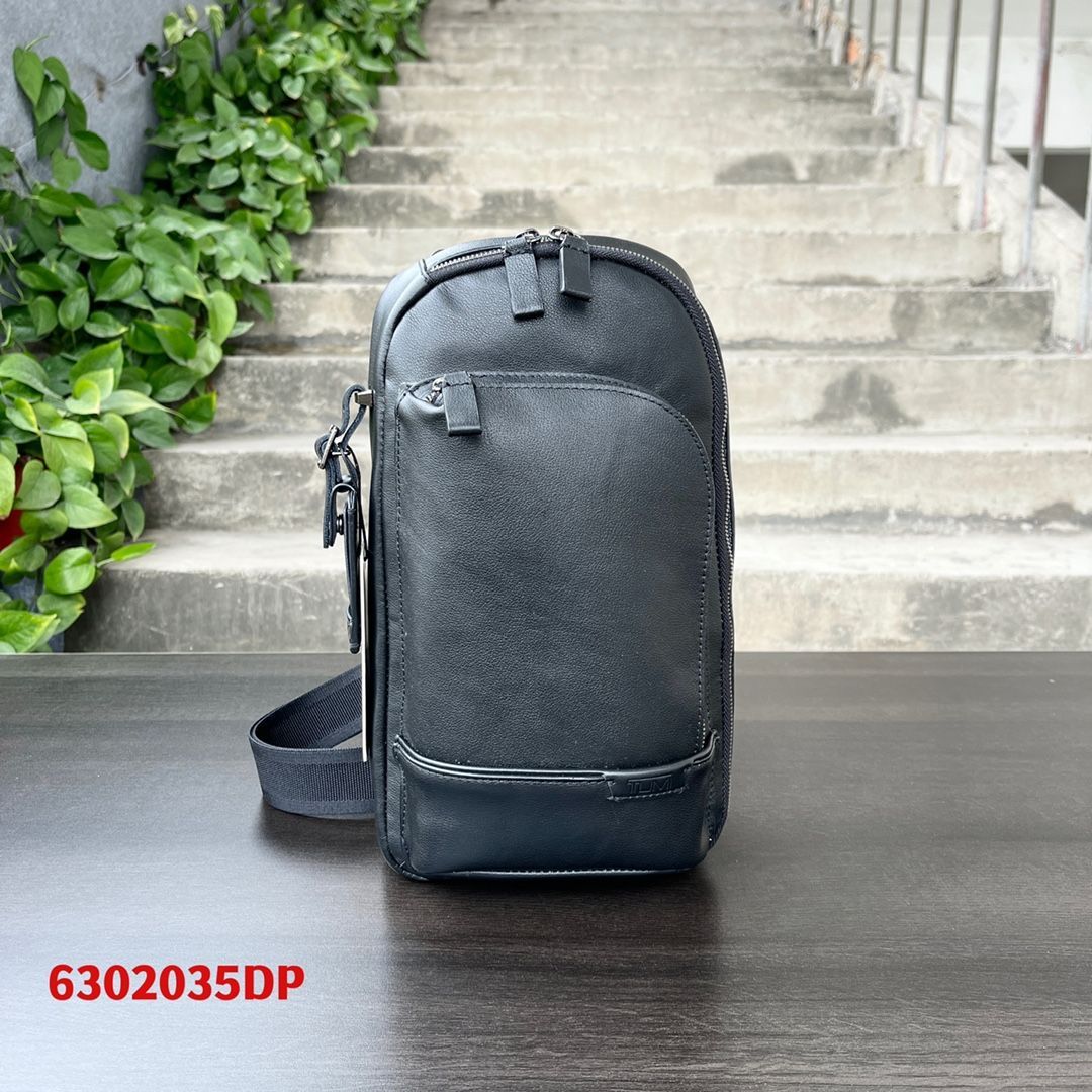 新品未使用】 TUMI HARRISON 6302035「グレゴリー」スリング レザー ブラック レザー ポケットバッグ - メルカリ