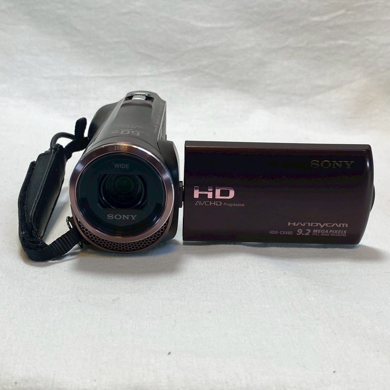 |付属品完備 SONY|ハンディカム|HDR-CX480|ブラック|本体|バッテリー|元箱|保証書|動作 済み|No.3390