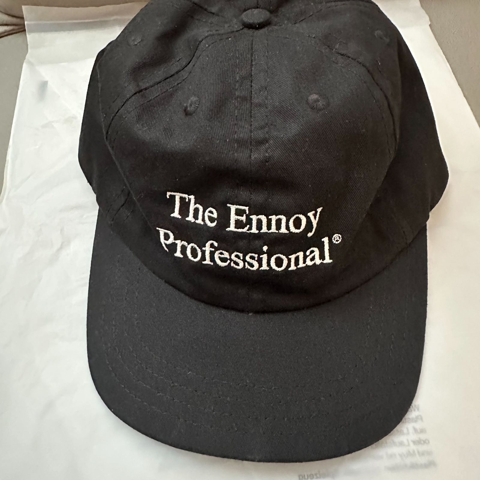 Ennoy COTTON CAP BLACK エンノイコットンキャップ　ブラック ennoy COTTON CAP Black エンノイ コットンキャップ ブラック 黒