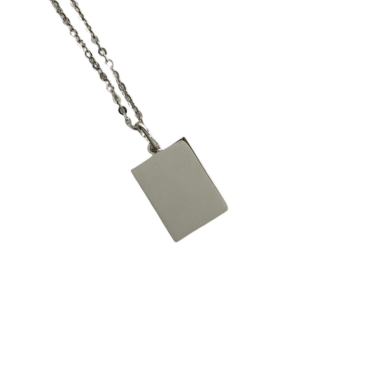 極 美品 イヴサンローラン YSL ロゴ プレート ネックレス アクセサリー Yves Saint Laurent イヴ・サンローラン YVES SAINT LAURENT