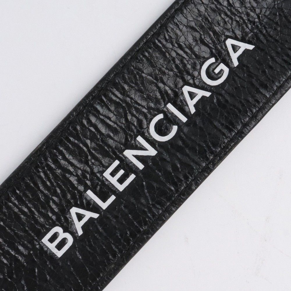 バレンシアガ CYCLE BRACELET 黒 Balenciaga Black Leather Cycle Bracelet — REBOUND JUNKIE