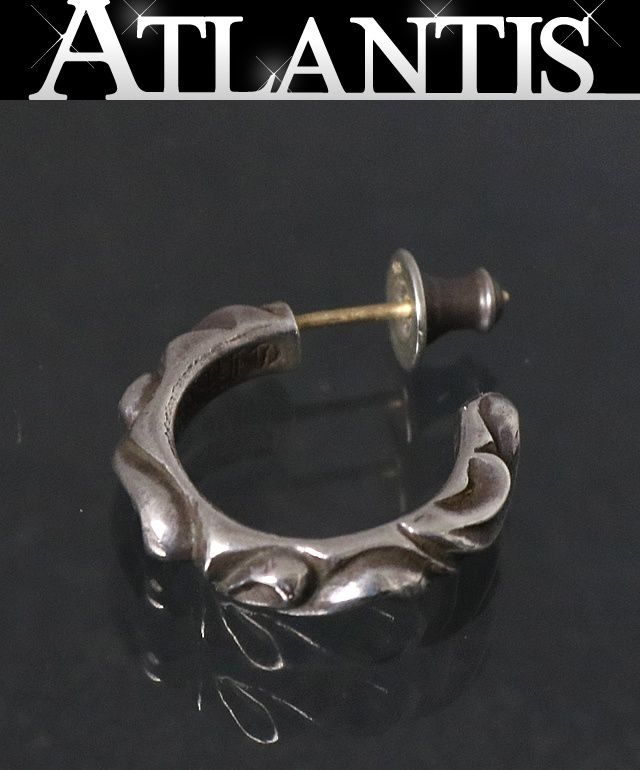 クロムハーツスクロールフープ ピアス CHROME HEARTS/スクロールフープ