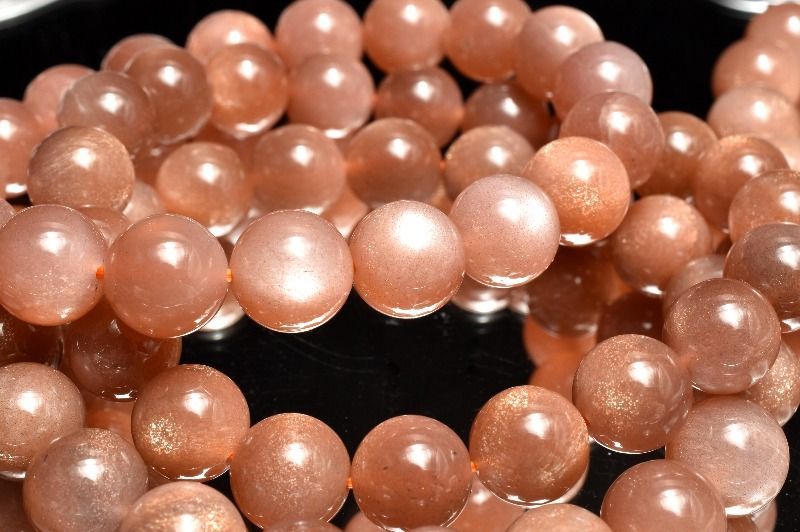 まろやか質感 サンムーンストーン 8mm ブレスレット 1個売り