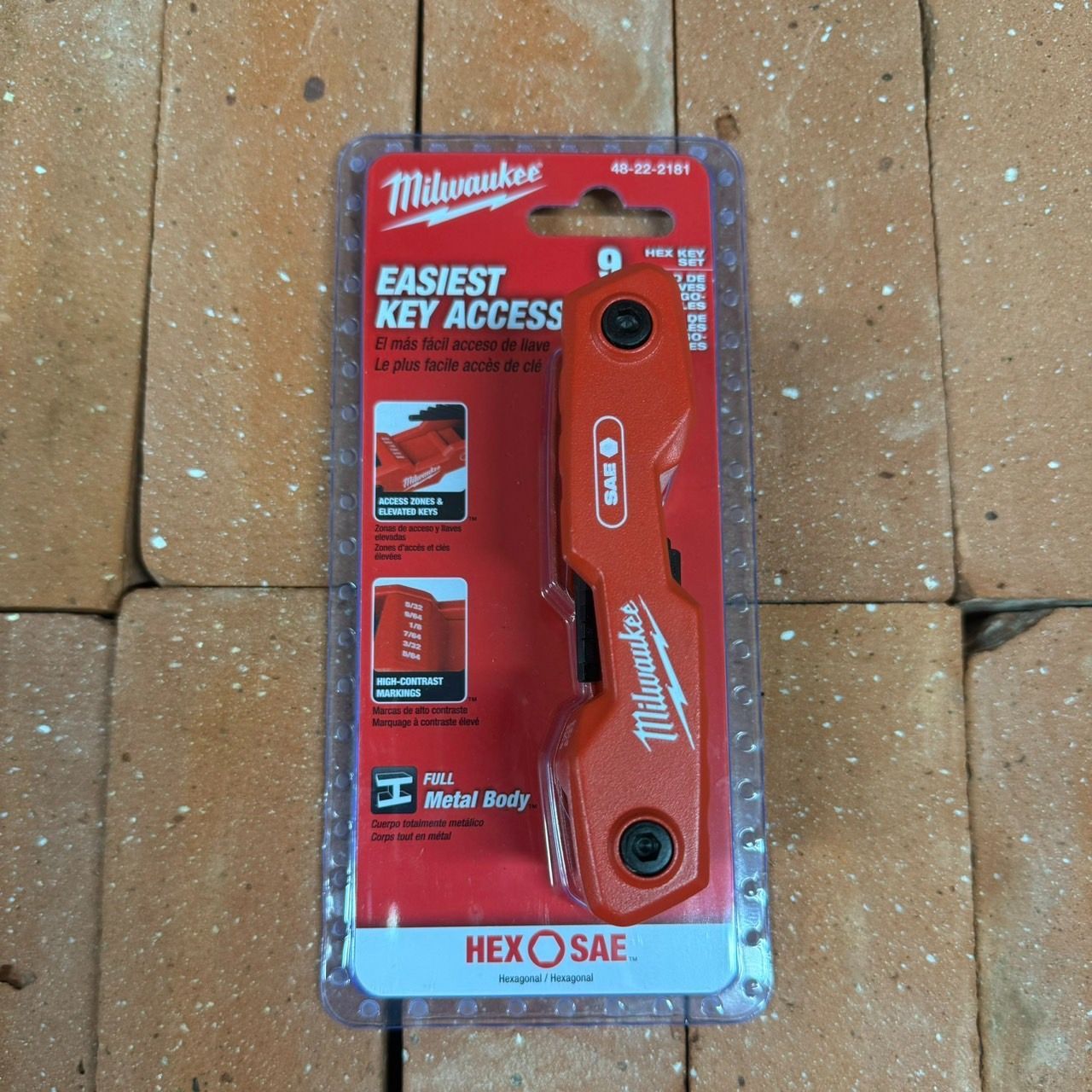 新入荷!! 日本未発売 Milwaukee ミルウォーキー 48-22-2181 折りたたみ式六角キーセット 9KEYS