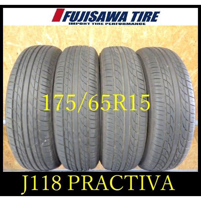J118 r2208295 ◆ 製 約8部山 ◆PRACTIVA YOKOHAMA ◆175 65R15◆4本
