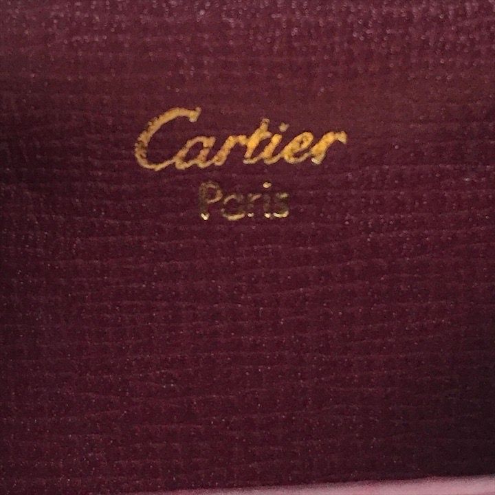 展示品 Cartier カルティエ マストライン レザー がま口 コイン