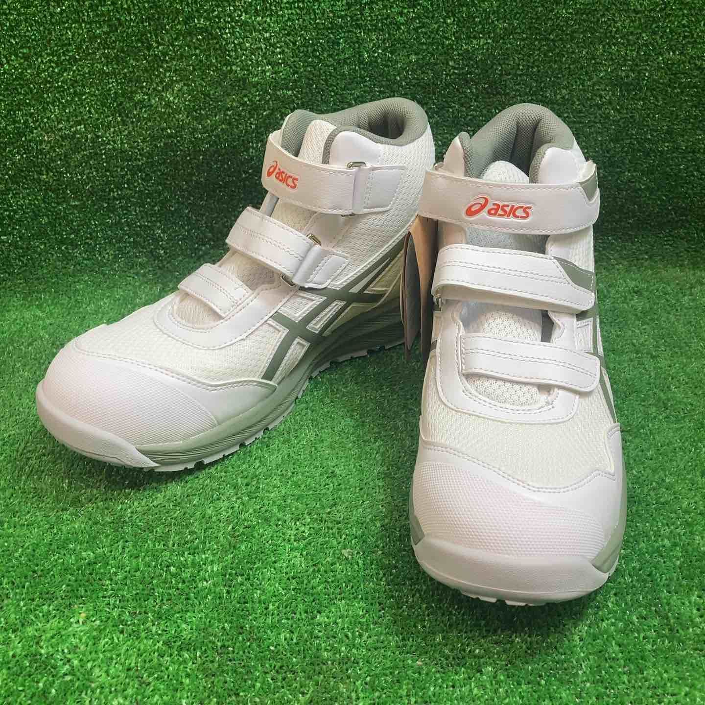 アシックスワーキング 安全靴 ウィンジョブ CP216 ホワイト|ライケングリーン 26.0 cm 3E 川越店