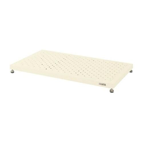 【新品・5営業日で発送】サカエ 足踏台低床用 1200×600×90mm アイボリー 防振アジャスター付 JA-1260LNI (2231001)
