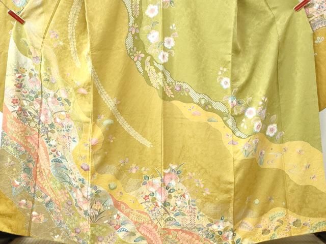 平和屋着物○豪華振袖 辻が花 手描き 金彩 正絹 逸品 CAAU2615yc  