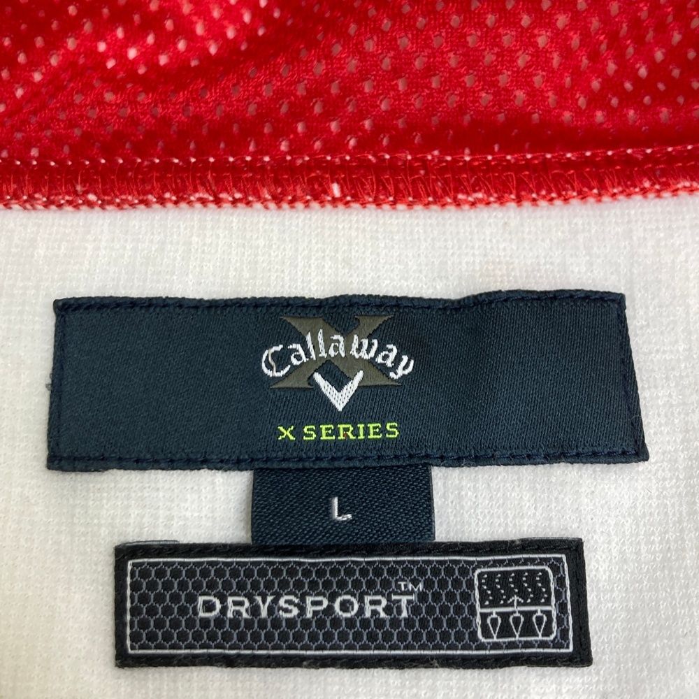 サイズ：L CALLAWAY キャロウェイ 切替 ジップジャケット ホワイト系