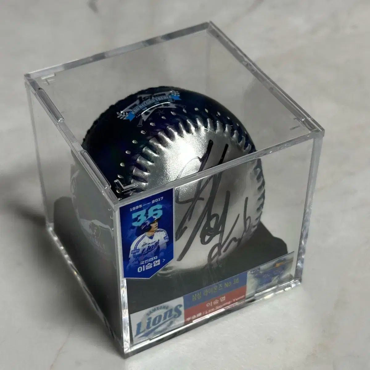 サムスン ライオンズ 李承燁 イ スンヨプ 記念球 直筆 サインボール 販売