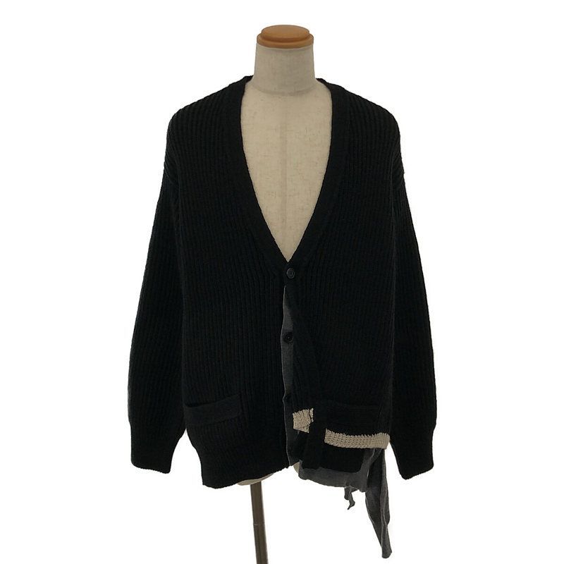 kolor / カラー | 2022AW | ドッキング レイヤード ニット  